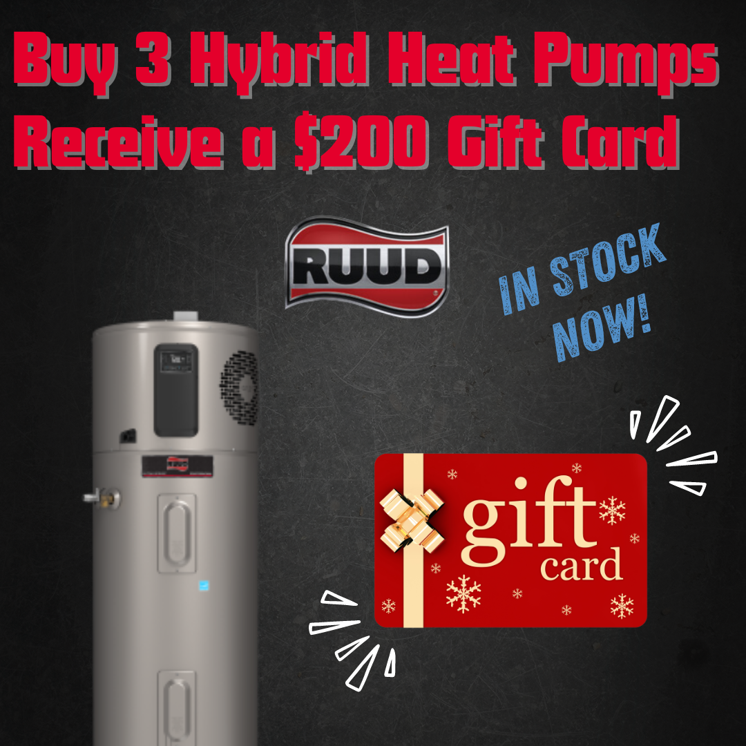 2024 February-March Ruud Hybrid Electric Heat Pump Water Heater Promo Social Post