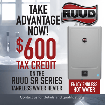 2024 May-June Ruud Tankless Water Heater Tax Credit Rebate Social Post (2)