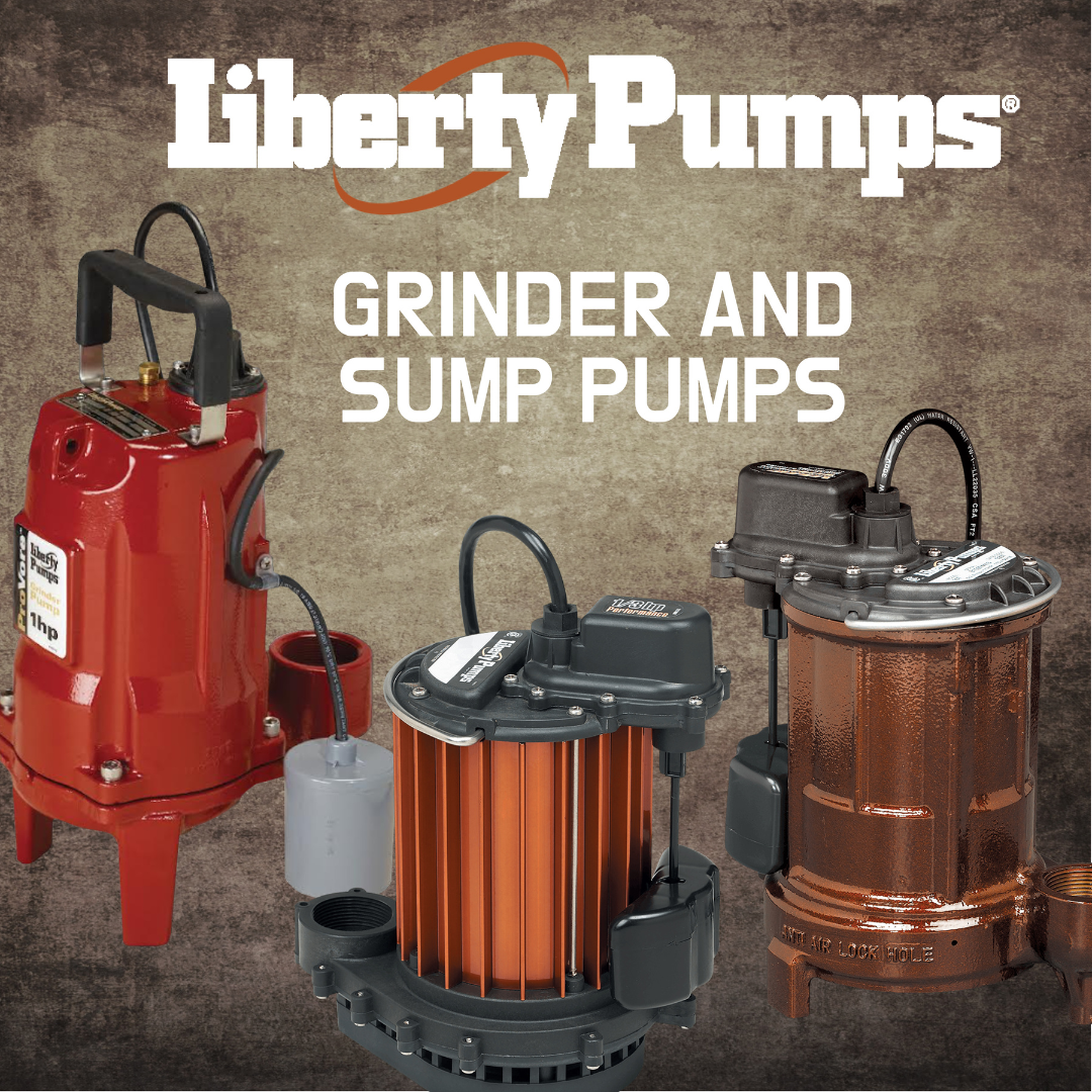2024 April-May Liberty Pumps ProVore Sewage Grinder Pumps & Submersible Sump Pumps Social Post