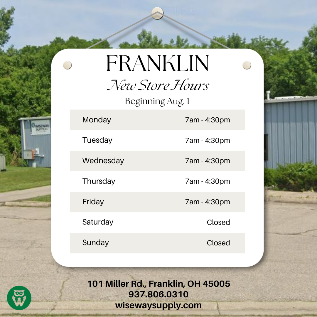 2024 July-Franklin New Store Hours Social Post